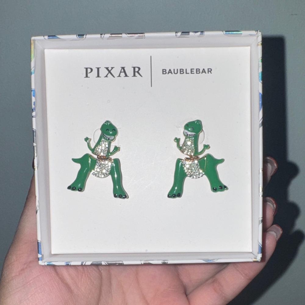 BaubleBar Toy Story Rex Earrings NWT
